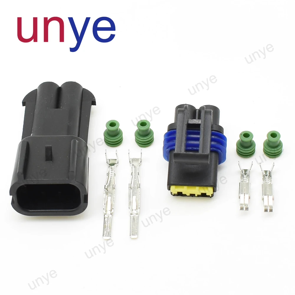 1-20 Sets 2.8mm 2 Pin Male Female Metripack Plug PA66 Waterproof