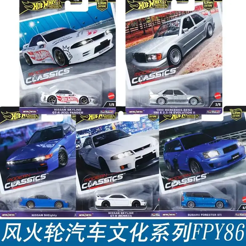 

Hot Wheels Fpy86 Automotive Culture Track Legendary Iron Bottom Rubber Tire Porsche Subaru Ferrari Model Birthday Gift