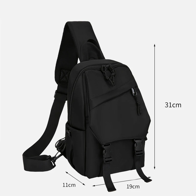 Bolso de hombro al aire libre para hombre, bandolera de mensajero informal de diseñador, bolso de pecho de viaje ligero Simple de ocio, nueva moda