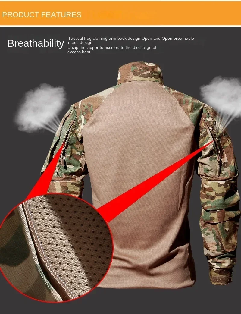 Taktische Anzüge für Herren, Airsoft-Jagdkleidung, Paintball-Militärsets, Assault-Shirts, Spezialeinheiten-Hosen, Outdoor-Kampfuniform – Detail 12