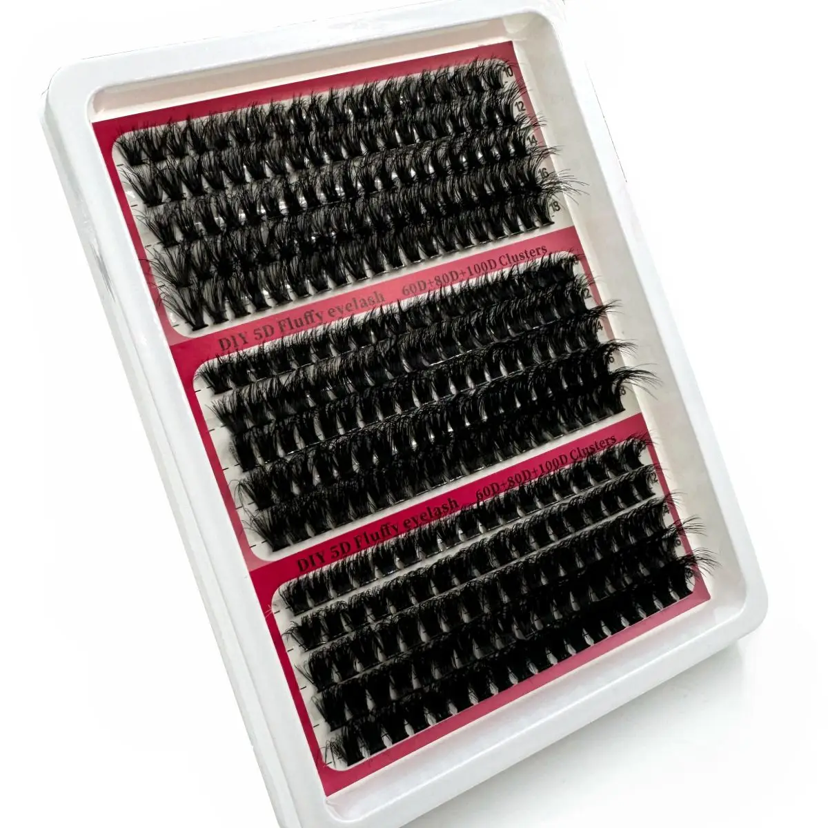 Neue 15 Reihen DIY 5D Flauschige Wimpern Cluster 60D-200D Dicke Wimpern Cluster Wispy Einzelne Wimpern 10-20mm Cluster Wimpern Verlängerung – Detail 3