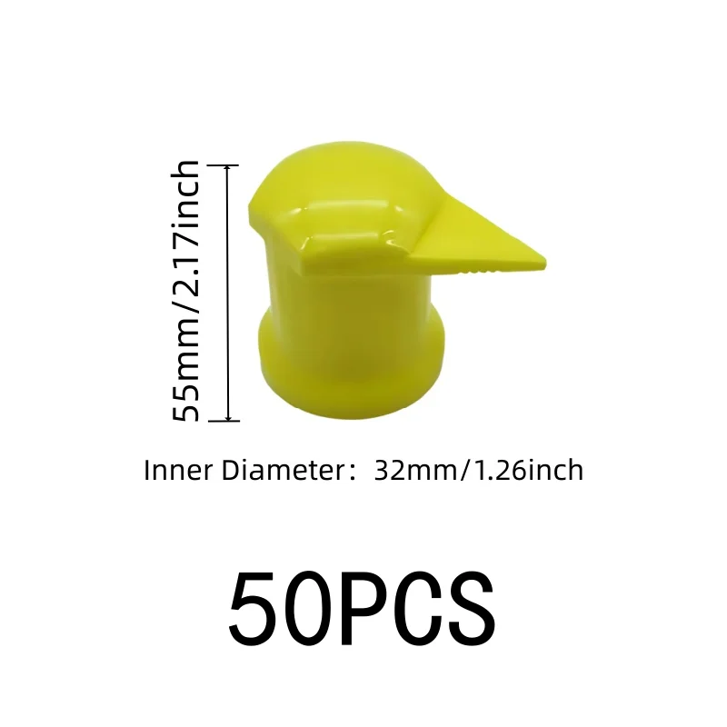 50 pcs 32mm Tire Lug Nut Markers with Bright Visible Color, ideal for Truck Tire Maintenance and Garage Workshop Use