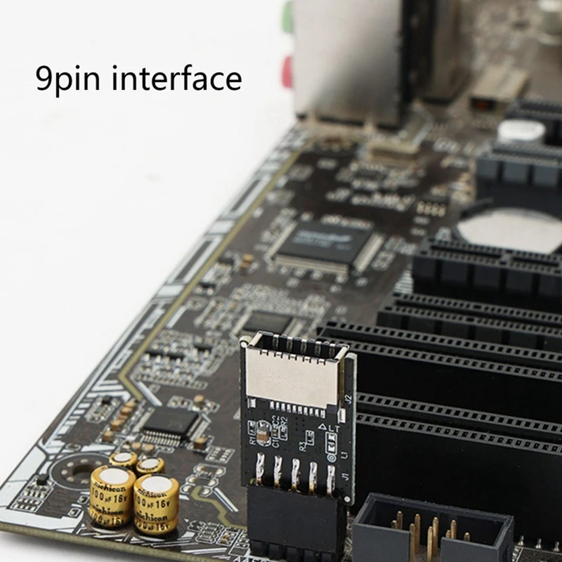 5PCS USB Front Panel Adapter Type-E Female To USB 2.0 9 PIN Female Adapter Header For Computer Mothertherboard H8WD Durable