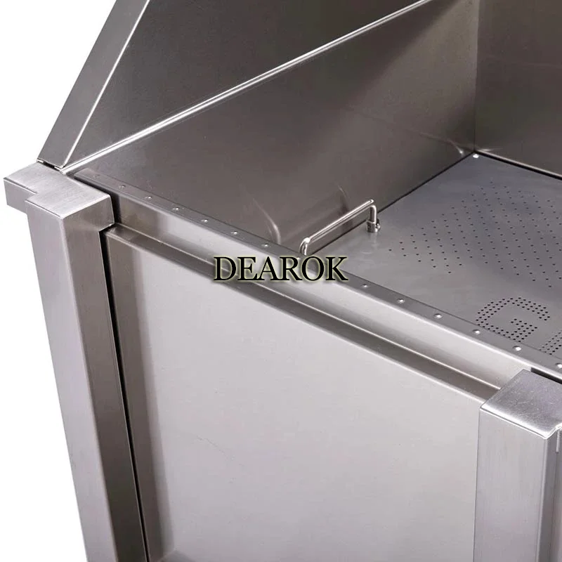 Electric lifting pet bathtub 50 inch with high-pressure spray stainless steel thickened antiskid cat and dog bathtub