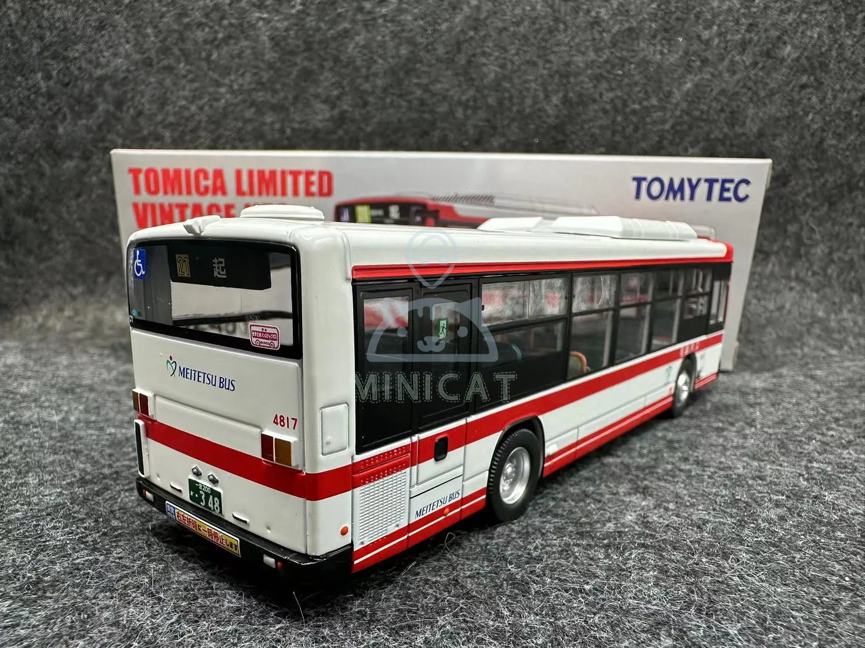 Tomytec 합금 자동차 모델 컬렉션 선물 조각, 이스즈 버스 나고야 버스 LV-N245f, 64 TLV