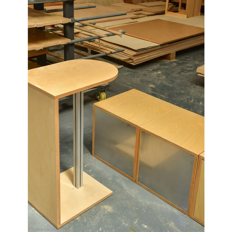 Скандинавская простая алюминиевая мебель, березовая океанская доска, журнальный столик типа C, журнальный столик, столик