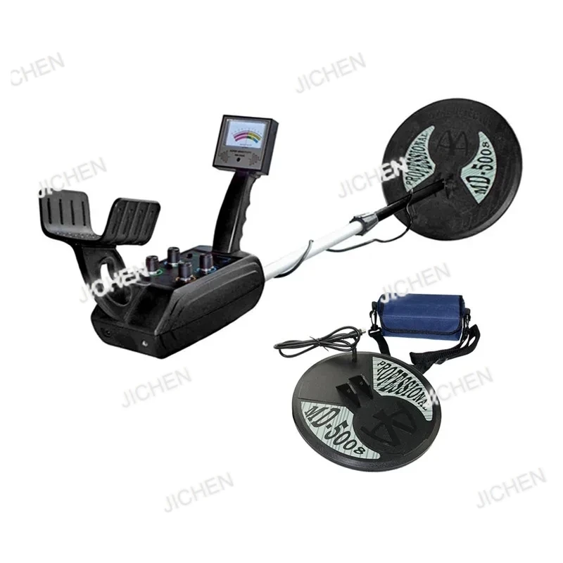 MD-5008 كاشف المعادن تحت الأرض حفار الذهب أقصى عمق الكشف 3.5 متر ، ملفين متضمنة ، سماعة رأس مؤشر اختيارية