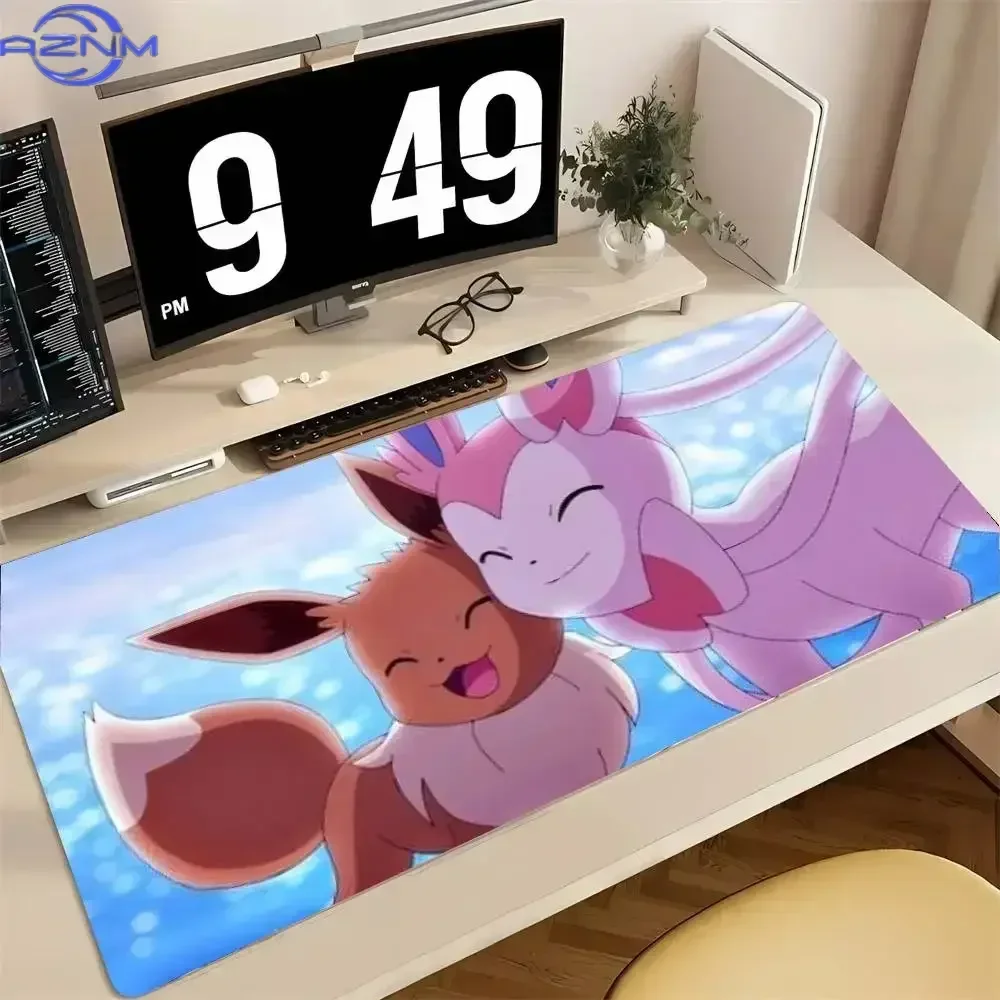 Pokemon Gengar Gaming Mouse Pad Rubber Keyboard Desk Mat XXL Mousepad With  Lock Edge