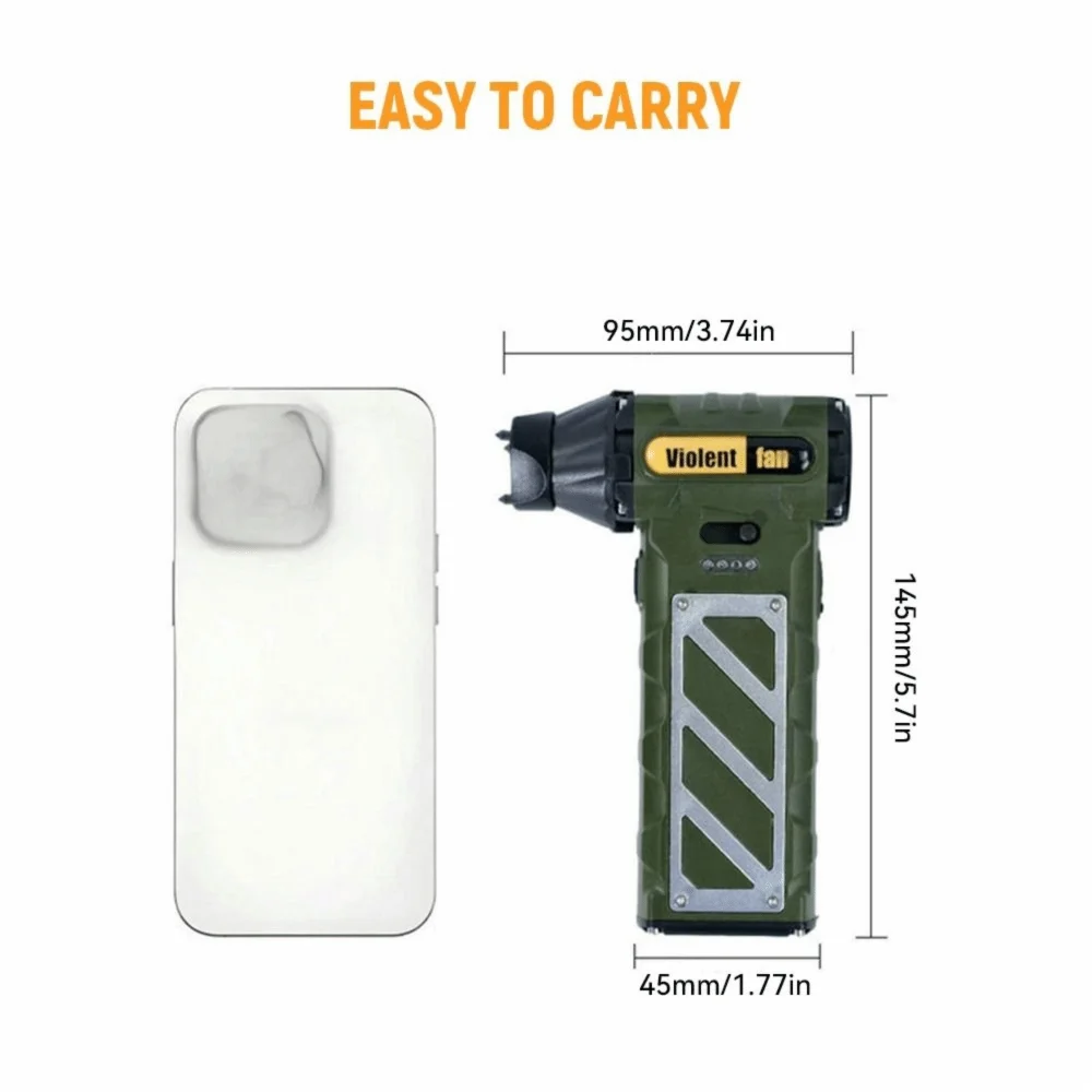 110000 دورة في الدقيقة مروحة نفاثة توربو صغيرة قابلة للتعديل سرعة قوية تدفق الهواء منفضة الهواء الكهربائية المحمولة 8000mah فرش السيارات سيارة #6