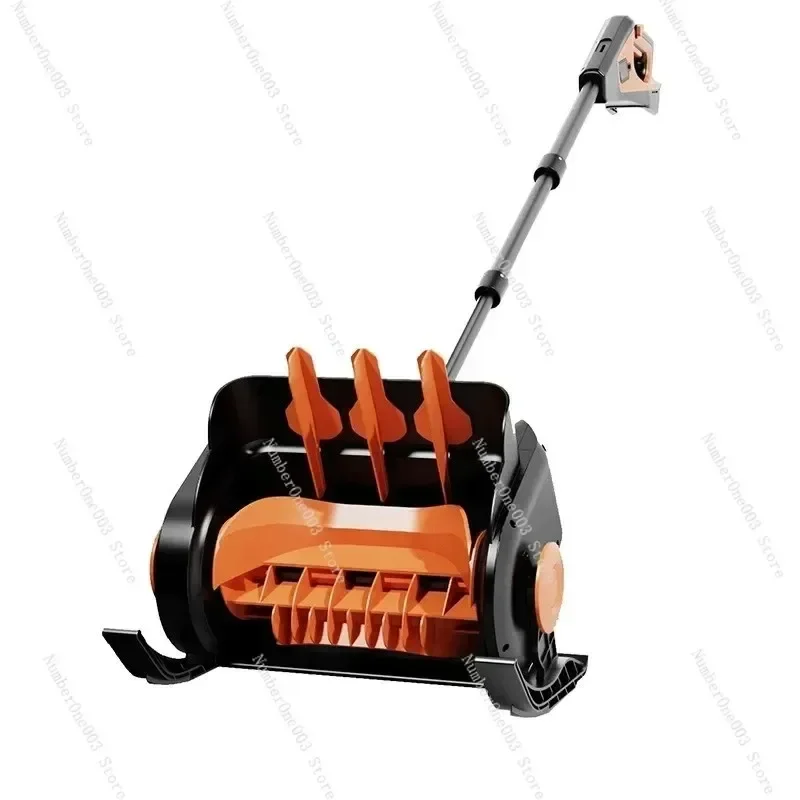 Small Hand-Push Snow Plow Road Snow Thrower Household Electric Snow Shovel