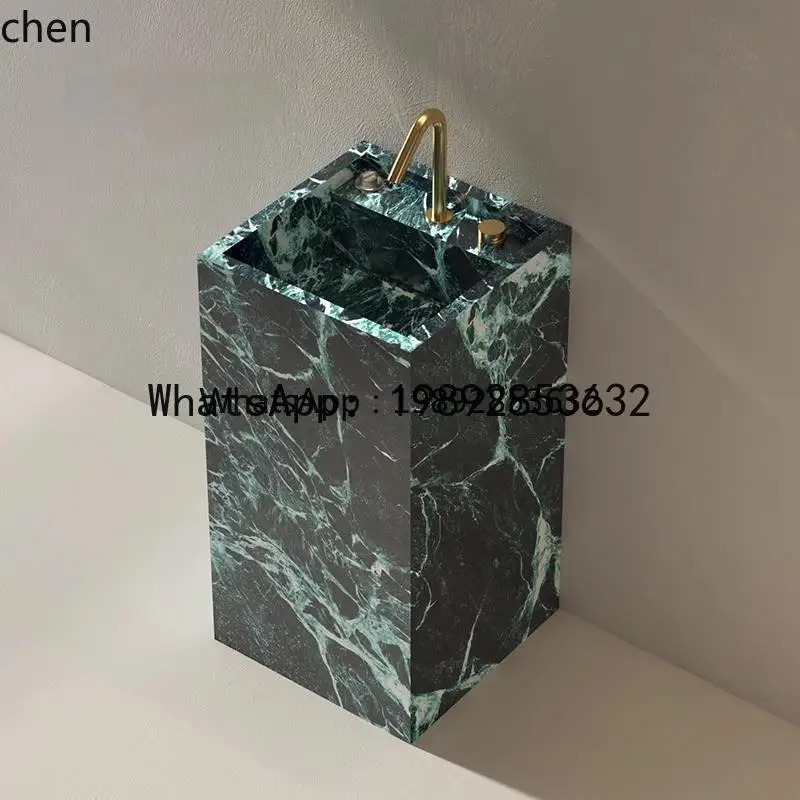 

X2 rock slab column basin integrated floor-to-ceiling hand wash basin villa bed and breakfast hotel wash table