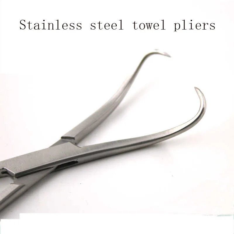 Specialty towel pliers Stainless steel doctor lift cut towel pliers Hole towel pliers grab cloth pliers Towel pliers grab cloth