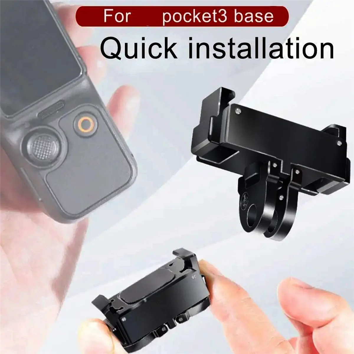 Hot sale For Pocket3 Quick Release Bracket Expansion Frame with 1/4 Screw Hole Handheld Gimbal Action Camera Accessory