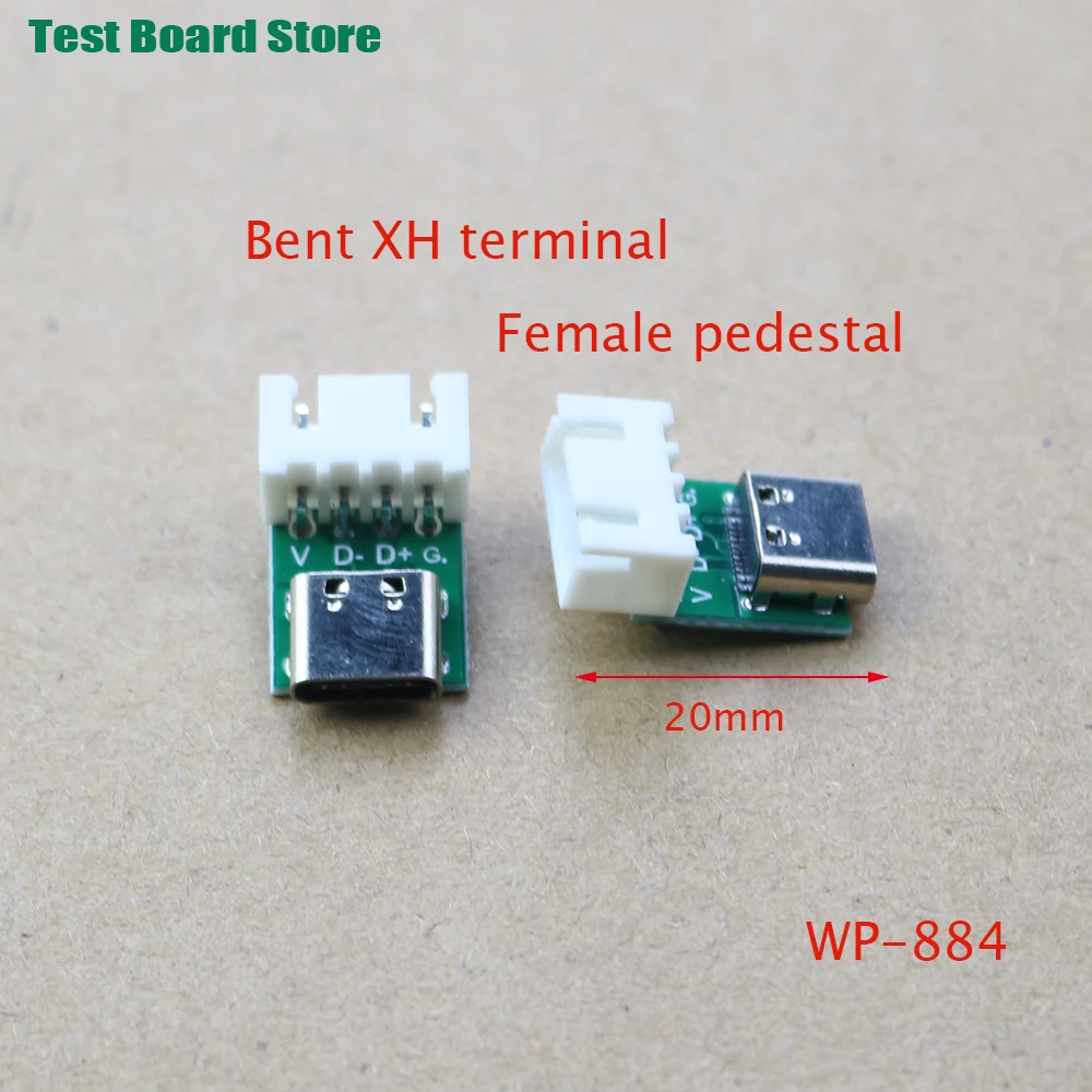 Papan Ujian 1Pcs USB MicroUSB Micro Type C สำหรับท่านชายหญิงหัวเชื่อมต่อ PCB Converter อะแดปเตอร์ Breakout 180องศาแนวตั้ง