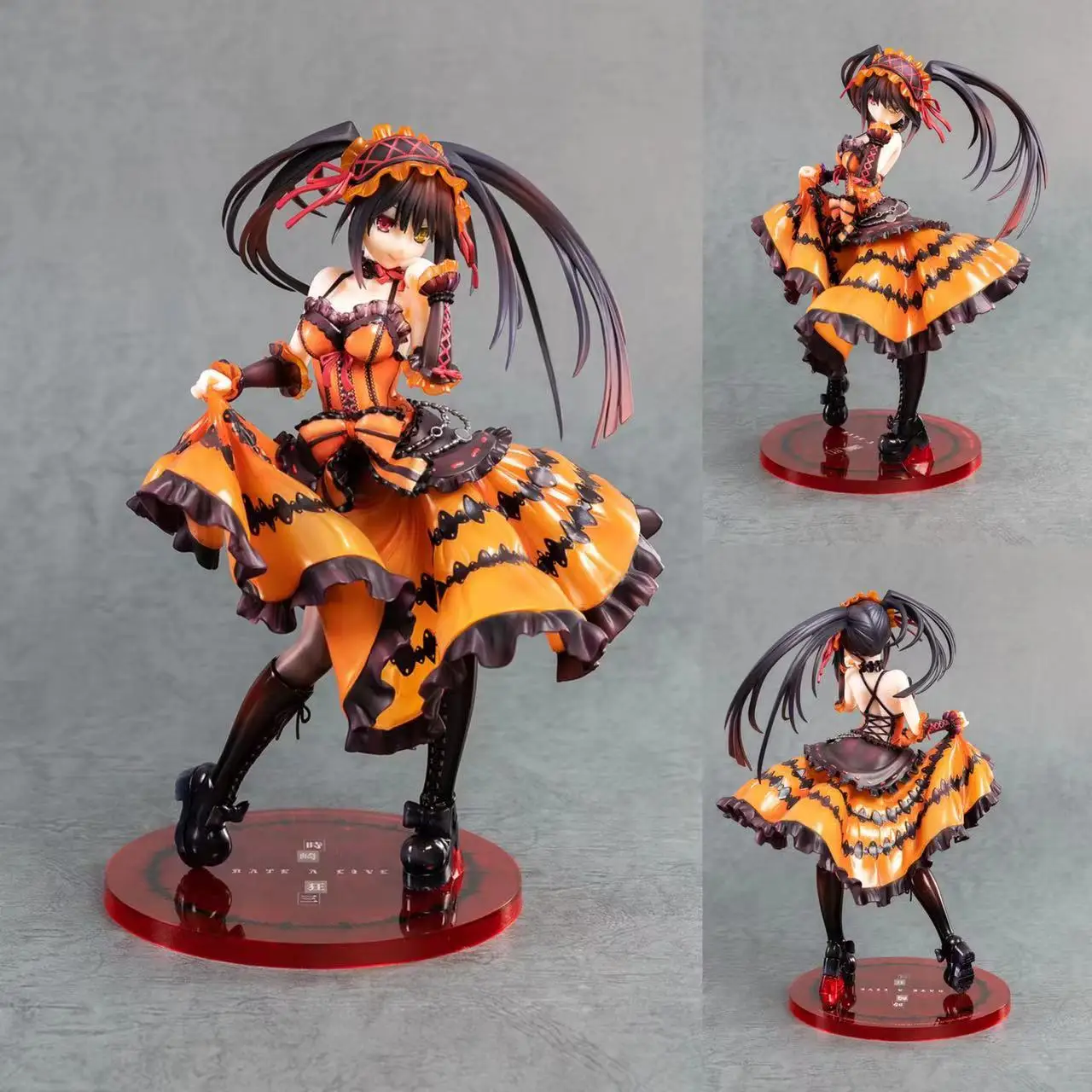 100% Original:anime DATE A LIVE Tokisaki Kurumi 1/8 PVC Action Figure Anime Figure Model Toys Figure Collection Doll Gift