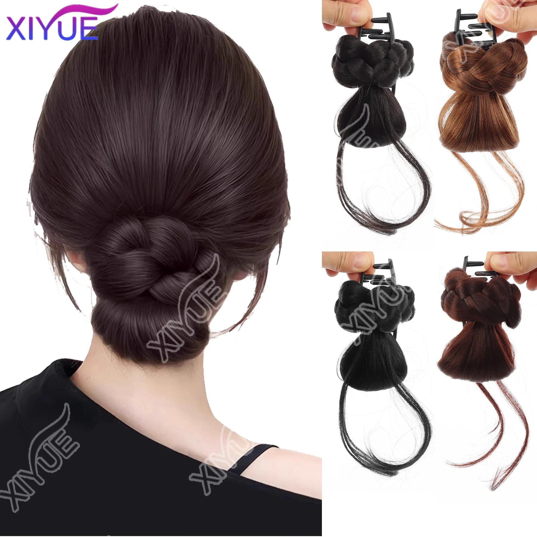 

XIYUE синтетический зажим типа петли прическа с зажимом для наращивания волос «конский хвост» с головкой для женщин