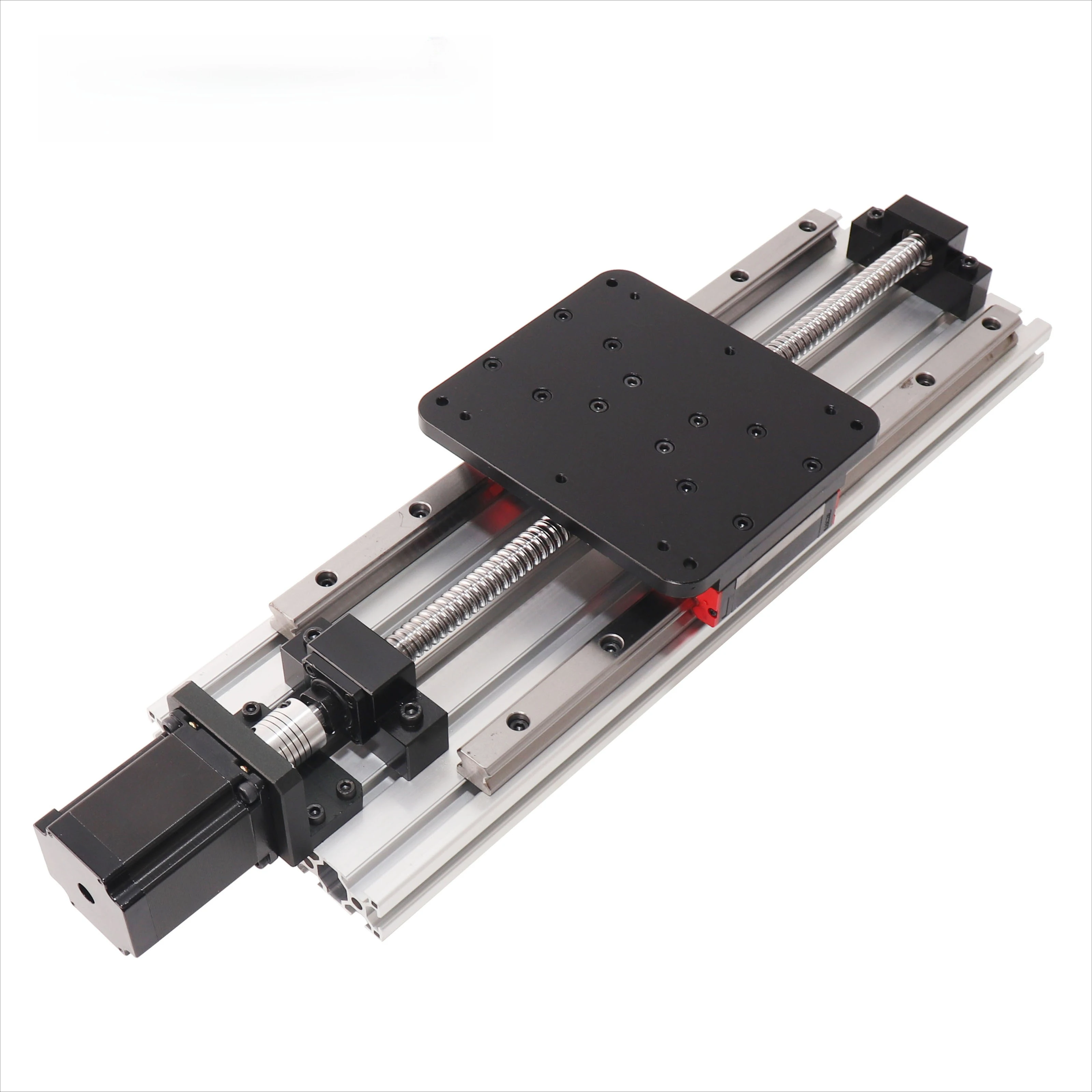 SFU1620 Piano di lavoro Corsa effettiva 500mm HPV10 Guida lineare Nema23 Fresatrice CNC Motore passo-passo Attrezzatura per binario di guida CNC