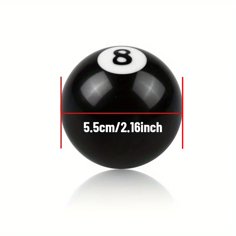 Pool Billiards Ball Custom Gear Shifter Shift Knob Black 8 Ball