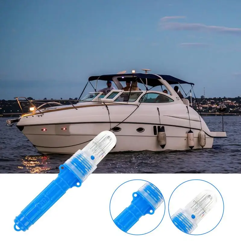 Marine Flares Waterproof Fishing Boating Light Waterproof Buoy Fish Luring Light Boating Flares Day/Night Light Sensing Warning