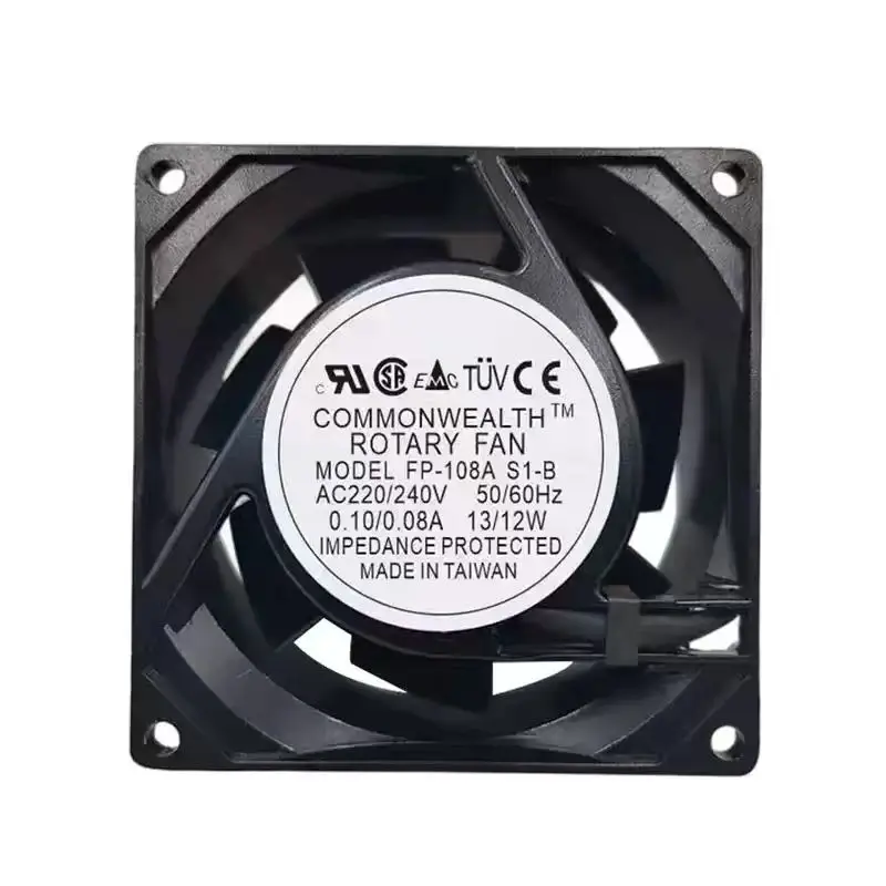 Original For FP-108A S1-B AC 220V 240V 13W 8038 80mm 8cm Dual Ball Bearing Industrial Cabinet Control Box Cooling Fan