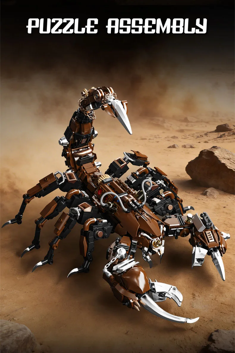 Idea Animals Battle Mecha Baustein Mechanischer Skorpion Roboter Mech Modell Bausteine Konstruktionsspielzeug Sammlerstück für Geschenke – Detail 2