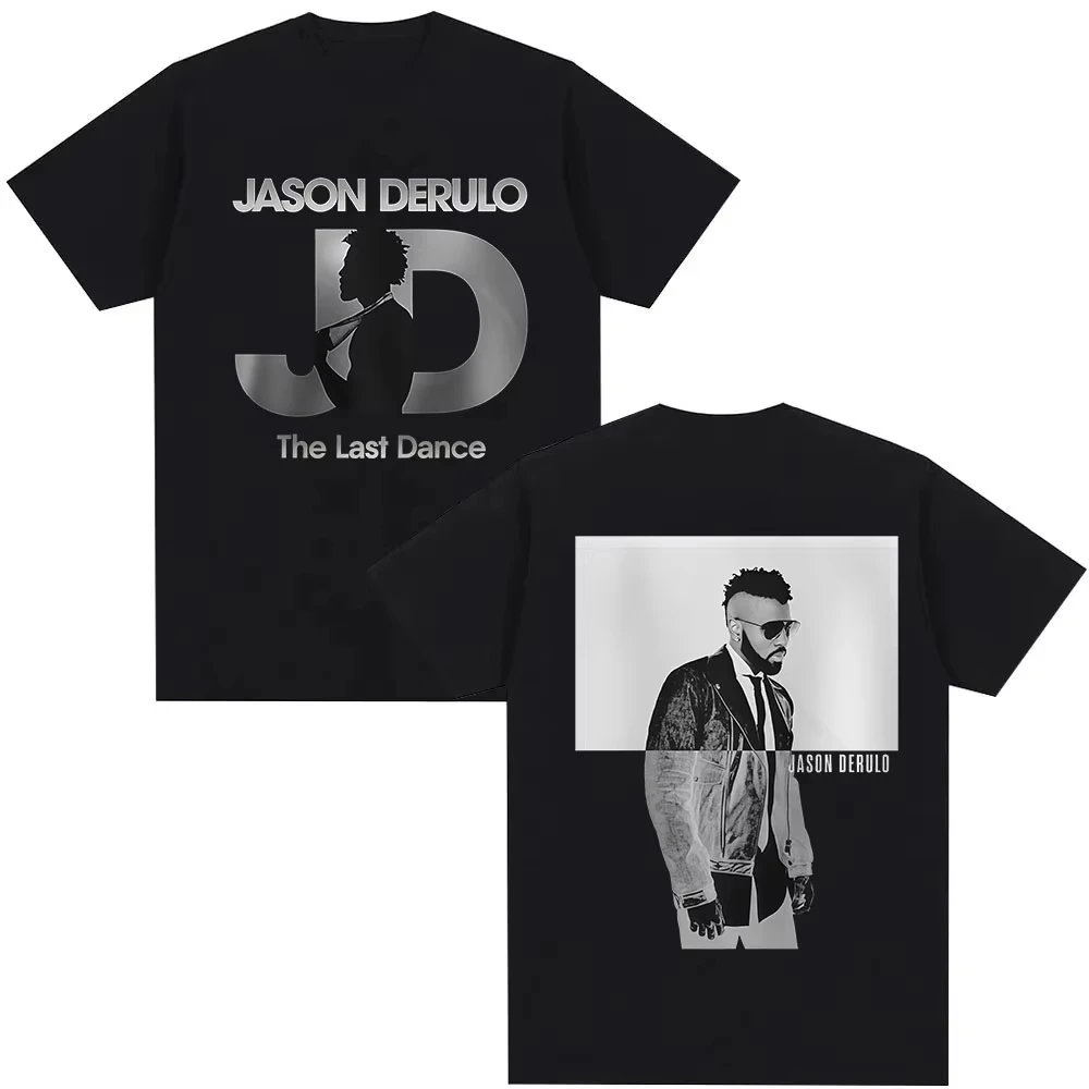 2026 New Jason Derulo The Last Dance Tour Graphics Cotton Shirt Unisex Y2k Hip Hop Style Summer Men Short Sleeve Tshirt Fan Gift