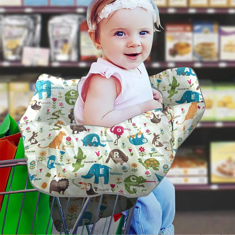 Portable Baby Supermarket Shopping Cart Cover Restaurant High Chair Seat Cushion Cover Children's Anti-dirty Folding Cart Cover
