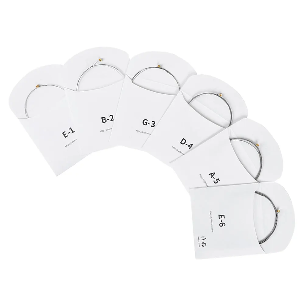 

6pcs Coated Electric Strings Long-Lasting Smooth Performance For Intense Playing Guitar String Replacement Kit Steel String