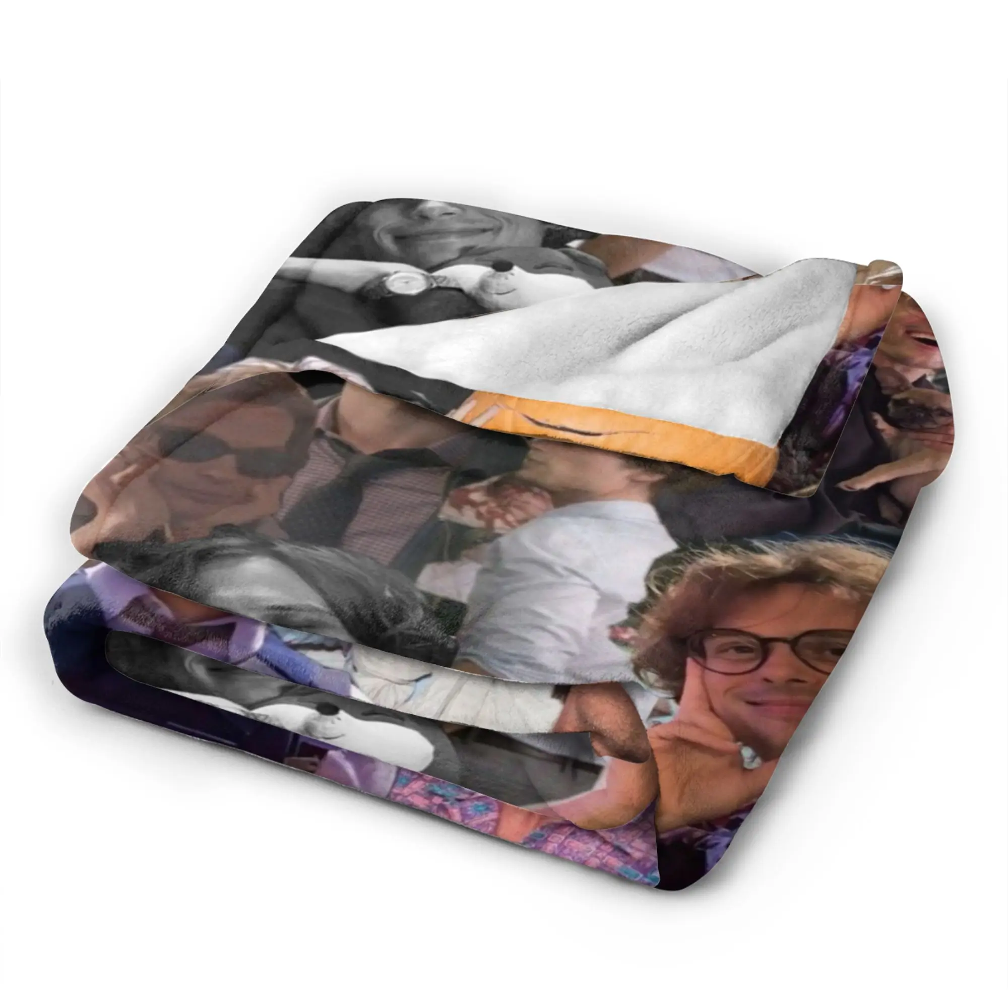 Warm Blanket Students Picnic Matthew Gray Gubler Collage Throw Blanket  Flannel Bedspread For Couch Bed Aesthetic Sofa Bed Cover