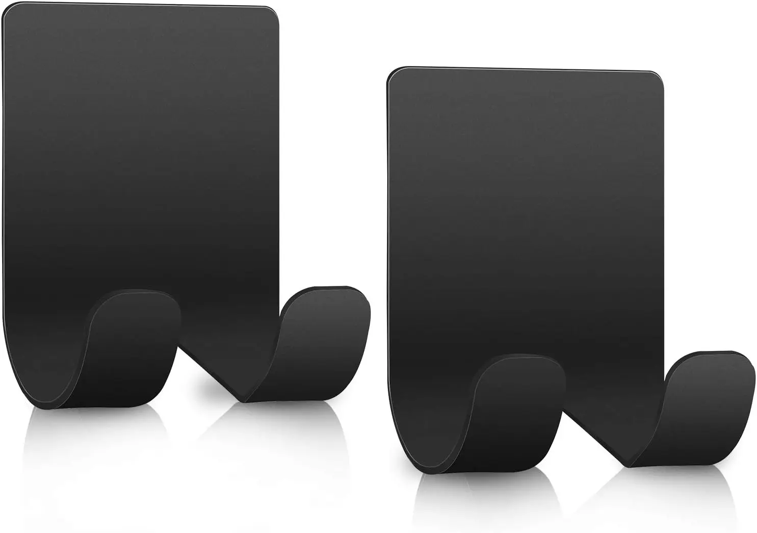

2 Pack Razor Holder Hook, Self Adhesive Stainless Steel Shower Caddy, Heavy Duty Wall Hanger for Towel Loofah, Black