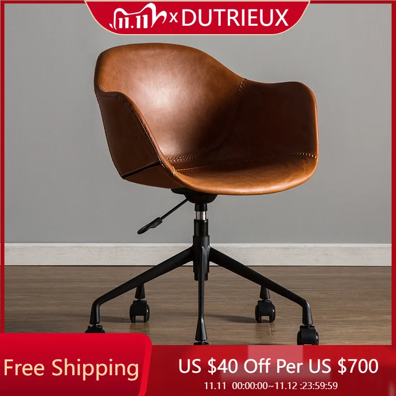 

Leather Modern Office Chair Comfy Designer Hight End Conference Office Chair Meditation Adjustable Sillas De Oficina Furniture