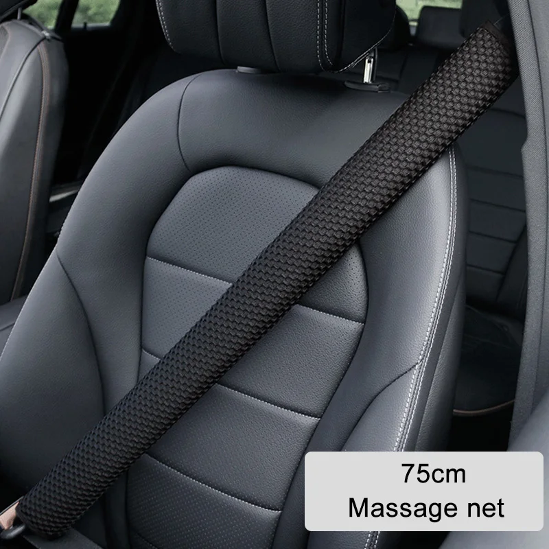 Car Seat Belt Shoulder Guard Padding Pad Four Seasons Massage Net Lengthened 23cm 30cm 50cm 75cm Car Interior Accessories