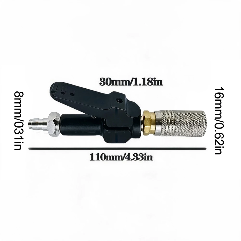 Stainless Steel 300Bar High Pressure Filling Adapter with 8mm Female Connector for Air Weapons and Fill Probes