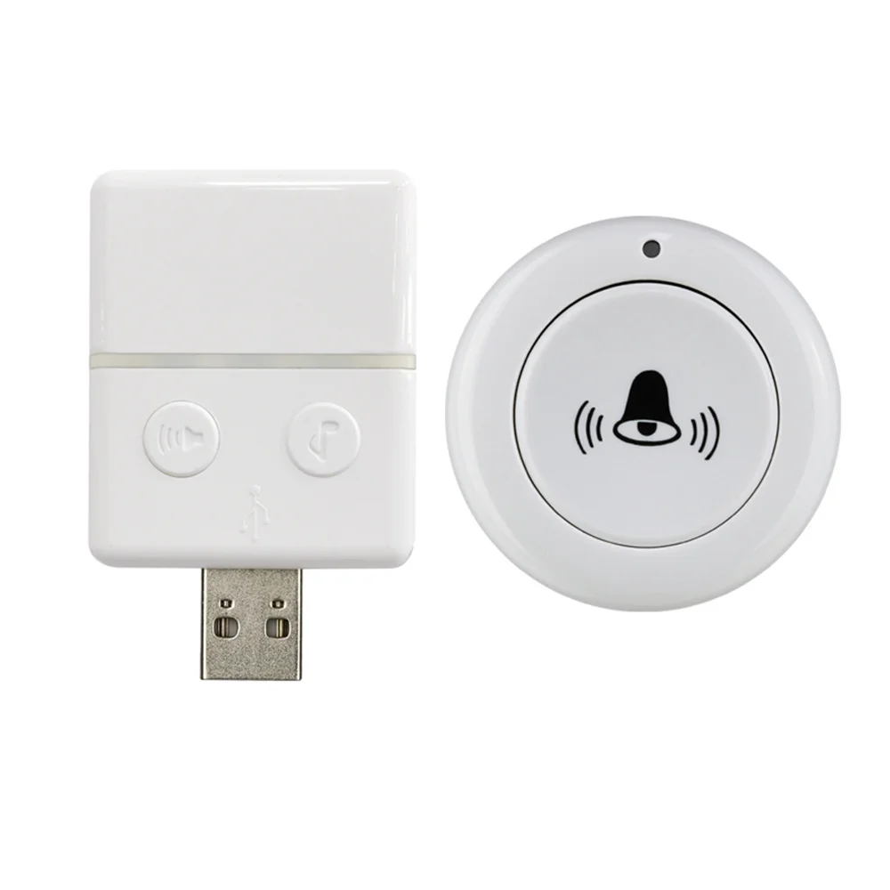 30 Music 150M Wireless Doorbell Waterproof Remote Controller USB Smart Door Bell Receiver Single Button Remote Control