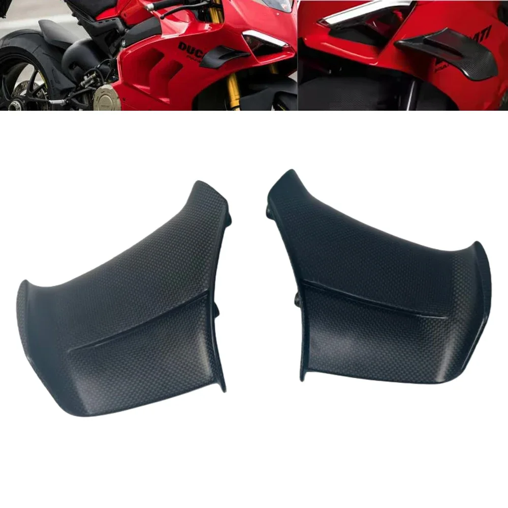 

For DUCATI Panigale V4 V4S 2025 Carbon Fiber Winglets Fixed Side Wings Fins Motorcycle Accessories Fairing Kits Modified Parts