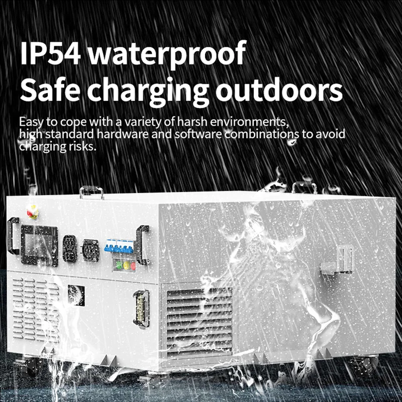 CCS1 CCS2 ChadeMo GB/T 40KWH Battery Storage Portable EV Charging Station Road Rescue IP54 DC Fast EV Charger For Home Use