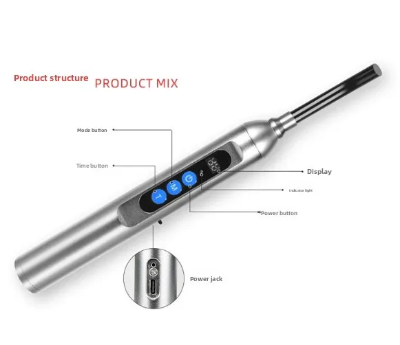Infrared physiotherapy pen irradiation skin rehabilitation ear nose mouth relief muscle pain