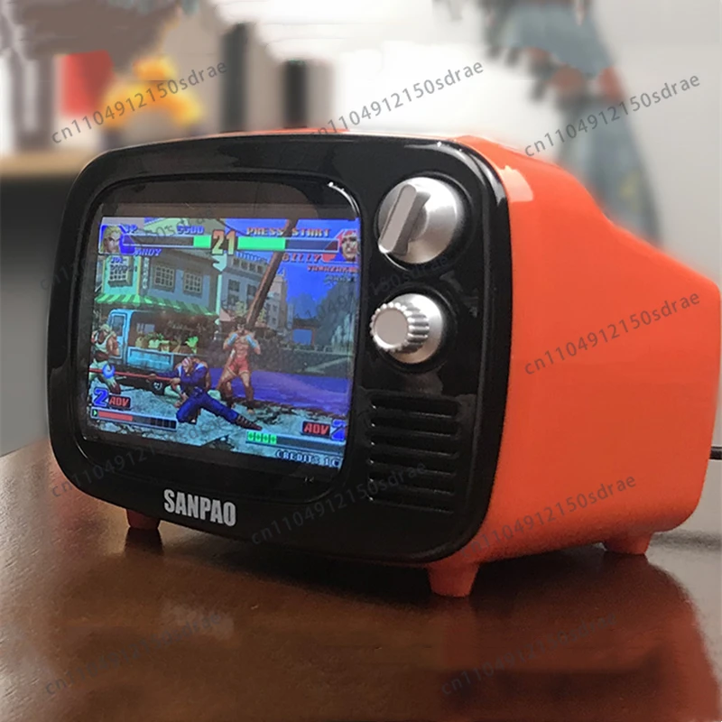 Nostalgic 3.5-inch mini portable three-shot retro Android game console TV