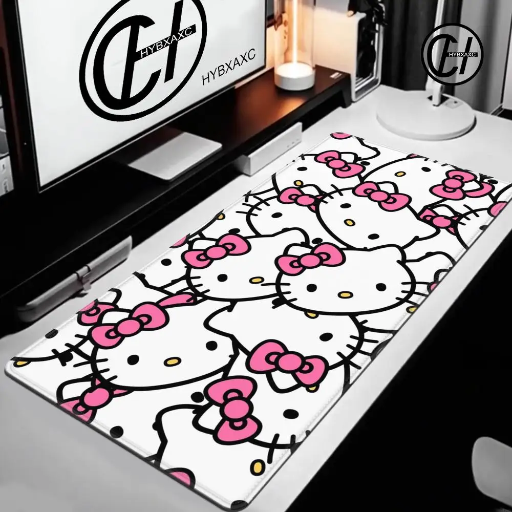 

Sanrio Cute Hello Kitty Mousepad HD Printing Computer Gamers Locking Edge Non-slip Mouse Pad XXL120x60cm Keyboard PC Desk Pad