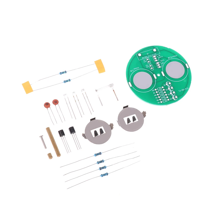 1 Set Desktop Led Gyroscoop Set Knipperende Gekleurde Lichten Diy Elektronische Lasproduct Kit