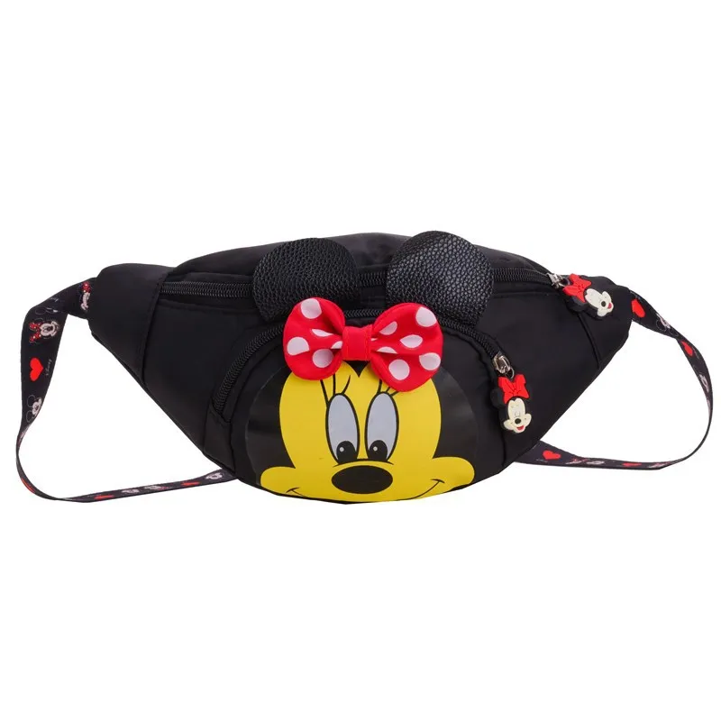 MINISO-riñonera con estampado de dibujos animados de Disney, bolso informal a la moda para el pecho de guardería, bolso cruzado para niño y niña, mochila de calle a la moda