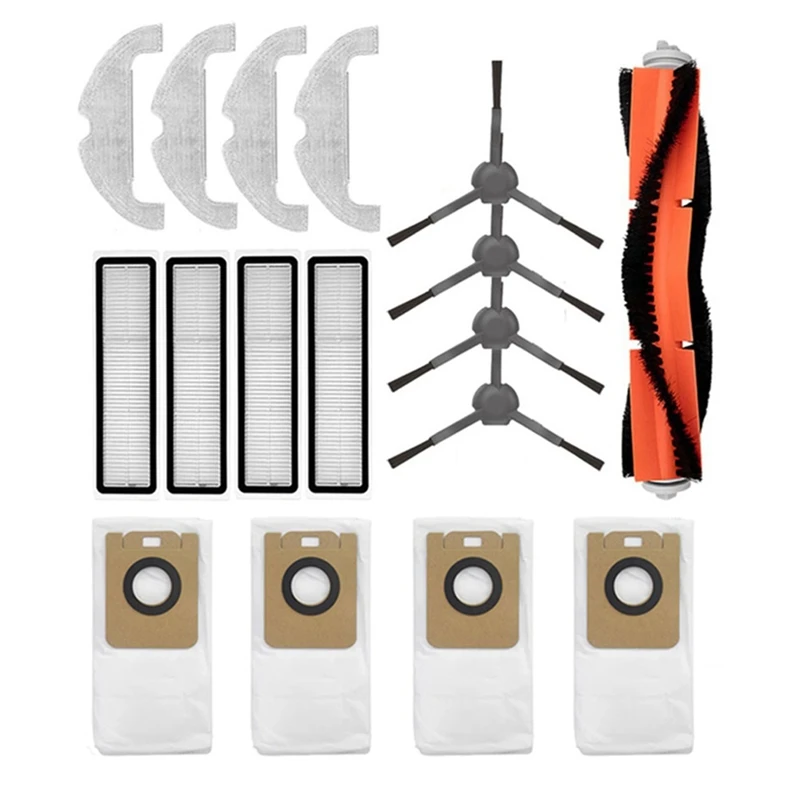 AD-Replacement For Xiaomi Robot Vacuum-Mop 2 Ultra STYTJ05ZHM Main Side Brush Hepa Filter Mop Rag Dust Bags Spare Parts