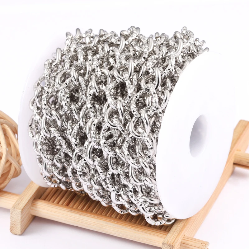 1Meter Stainless Steel Fashion decoration Chain For Jewelry Making Supplies DIY Necklace Bracelet Charms Findings Accessorie