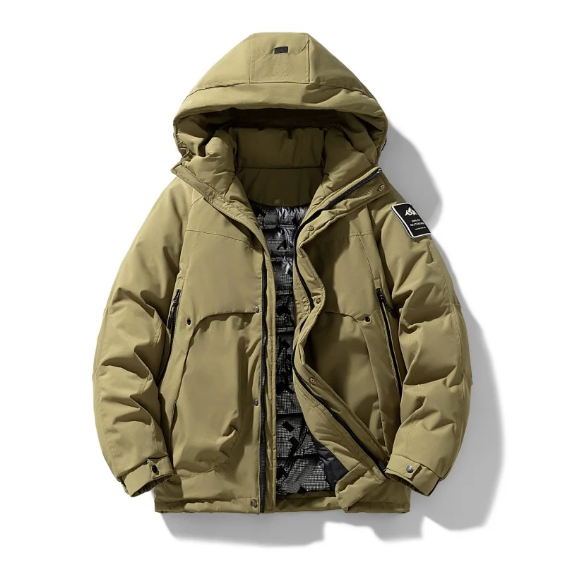 سترات باركاس رجالية سميكة بغطاء للرأس معاطف شتوية مريحة ودافئة من القطن متعددة الألوان تناسب جميع الملابس الرجالية غير الرسمية