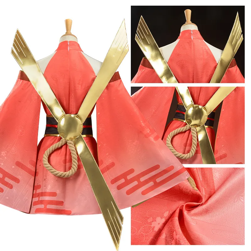 Anime Cosmic Princess Kaguya Cosplay Costume Kaguya Yachiyo Runami Kimono Wig Set Party Stage Carnival Women Cosplayer Dress view 2