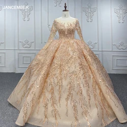 JANCEMBER Modern Quinceanera Dresses Organza Ball Gown Sequined Champagne Sweetheart DY9934 Vestido 15 Quinceañera Bar Mitzvah