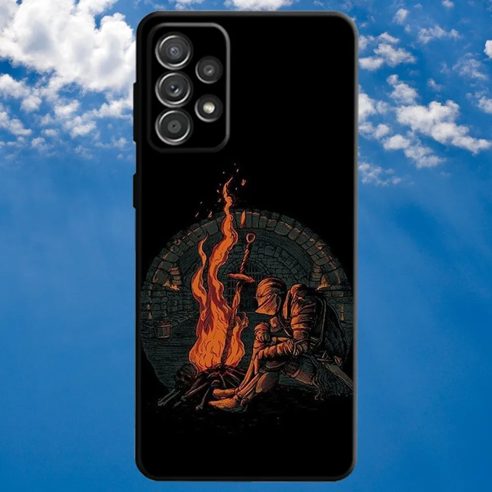 Game D-Dark S-Souls Phone Case For Samsung S21,S22 Ultra,S20,S30 plus,S22 plus,S23,S30 ultra 5G Soft Black Cover