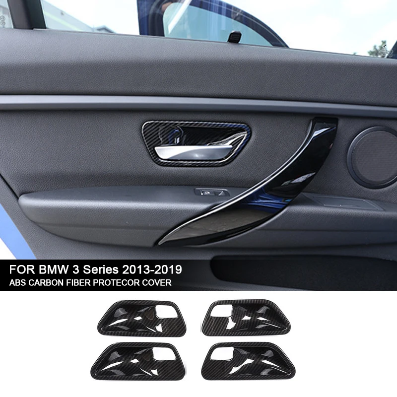 

Car Interior Door Handle Bowl Protector Cover Trim For BMW 3 Series F30 F31 2012-2019 4 Series F36 2014-2019 3GT F34 2013-2019