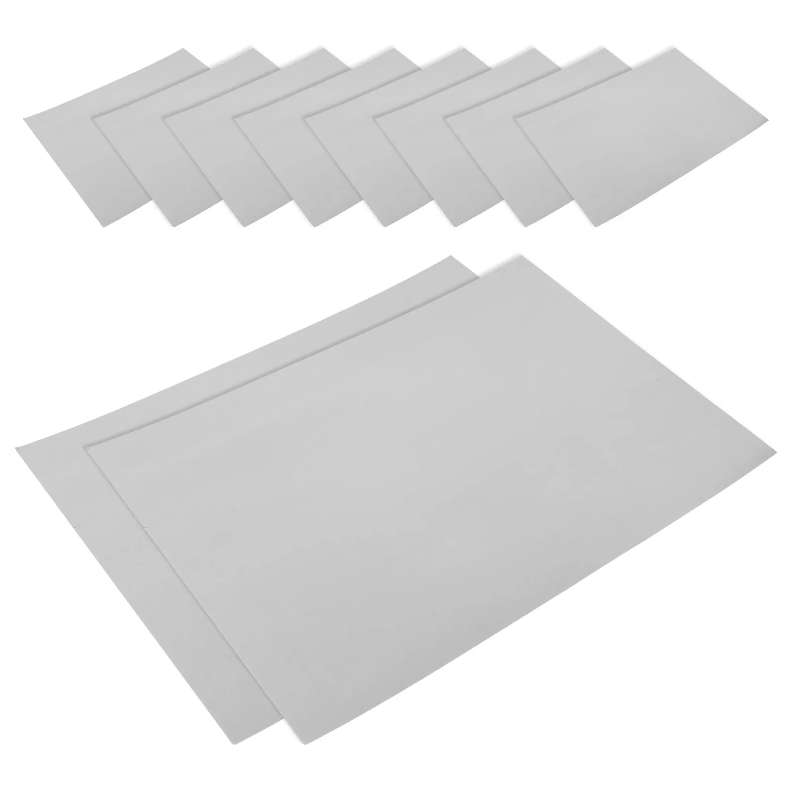 

10 Sheets Metallic Mirror Cardstock Silver Decorative Craft Silver A4 Cardboard Paper for DIY Projects Rectangle Printing