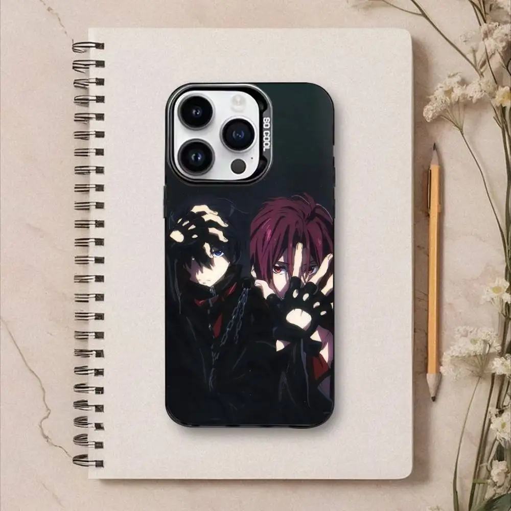 Custodia per telefono R-Rin Matsuoka per iPhone17,16,15,14,13,12, custodia per telefono colorata nera Pro Max